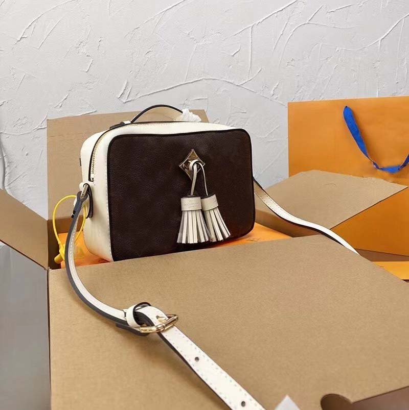 

2021 3A top luxury designer brand camera bag messenger shoulder chain handbag ladies classic fashion high quality with box, Champagne