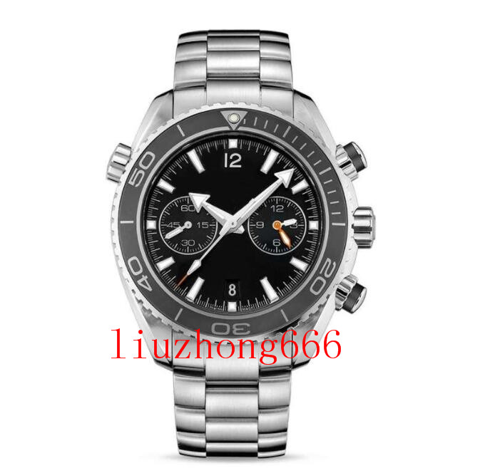 

U1 mens watches full stainless steel Japan VK64 quartz movement 5ATM waterproof chronograph wristwatch montre de, 50m waterproof