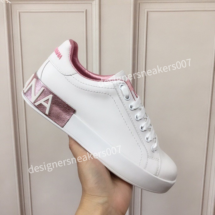 

2022 Mens Womens boots casual sport shoes top White Smooth Calfskin Leather Dust bag and gray laces included plus size 45 luxury sneakers, 05