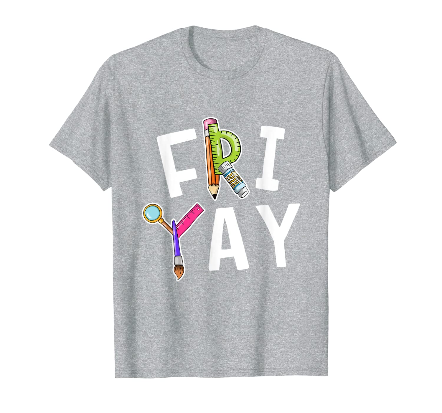 

fri yay teacher weekend back to school funny friday gift t-shirt, White;black