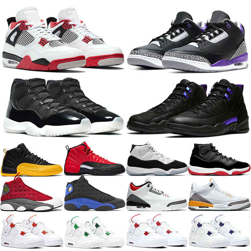 

Jumpman 4 Men Women 11 Basketball Shoes 12 Fire Red Jubilee 25th Anniversary Dark Concord Court Purple Metallic Mens Trainers Sport Sneakers, 4s purple metallic