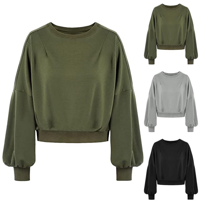 

Women' Hoodies & Sweatshirts 2021 Women Casual Plus Size O-neck Printed Loose Button Tunic Blouse Tops, Gn