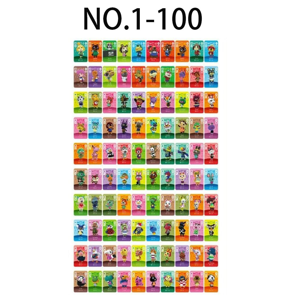 

[Series 1] 100pcs NFC Cards for Animal Crossing Standard Card Compatible with Switch/Wii U/New 3DS