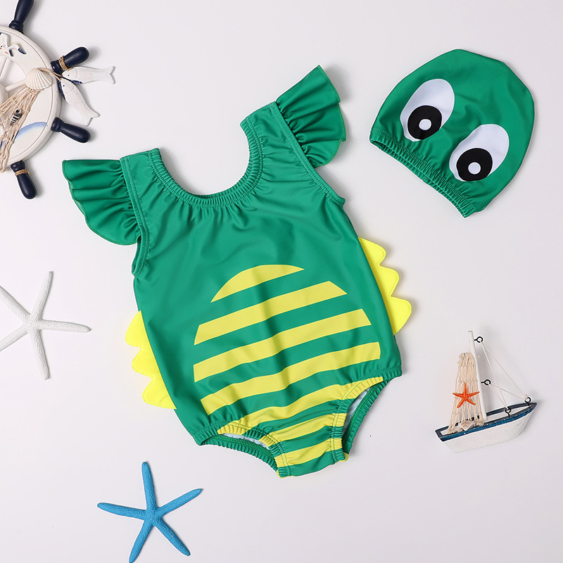 2021 Kids Children&#039;s Girls&#039; One Piece Cute Baby Bikini Swimsuit-image-674186423