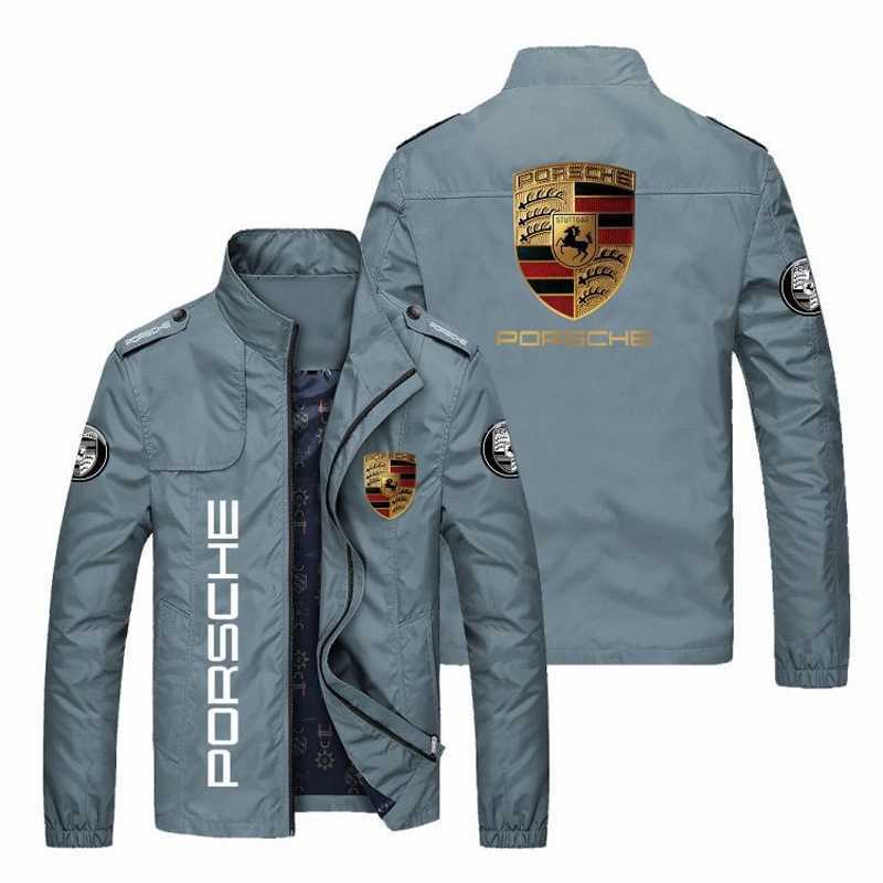 

2021 summer pocket digging casual Lapel youth zipper hoodless thin blue loose jacket, Khaki