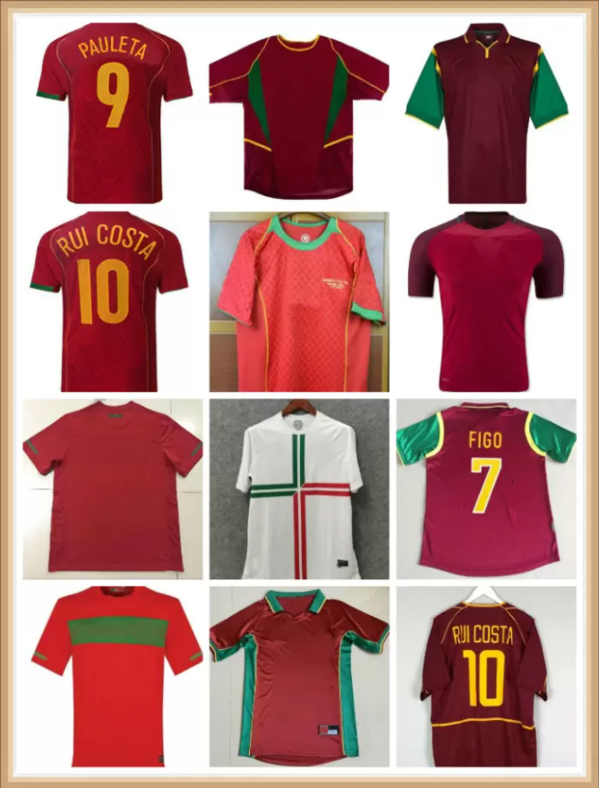 

1998 1999 2010 2012 16 Retro Soccer Jerseys NANI RUI COSTA FIGO RONALDO Football Shirts Camisetas de futbol Uniforms -XXL 2002 2004 10 DD, Beige