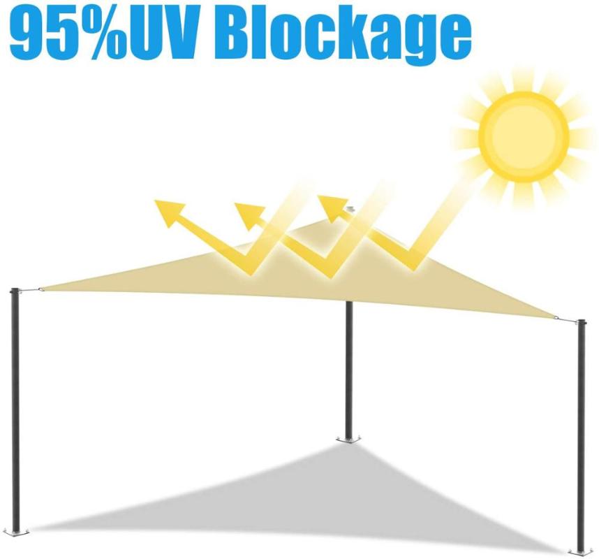 

Outdoor Waterproof Oxford Right-angled Umbrella Sunshade Swimming Pool Cover Beige Shade