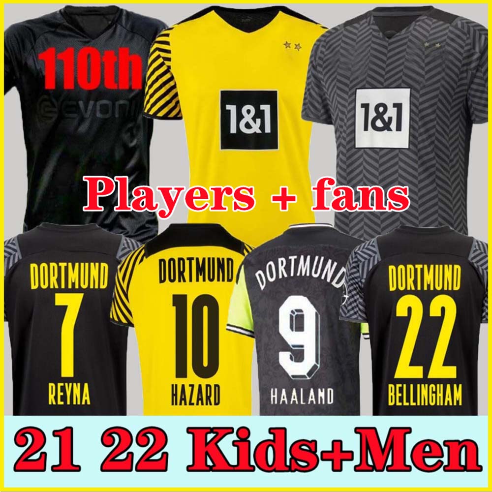 

Player fans 1990 Limited Edition Haaland Reus Borussia 21 22 4th Dortmund Soccer Jersey 2021 2022 Bellingham Sancho Hummels Brandt Men Soccer Jerseys + Kit Kit, 95/97