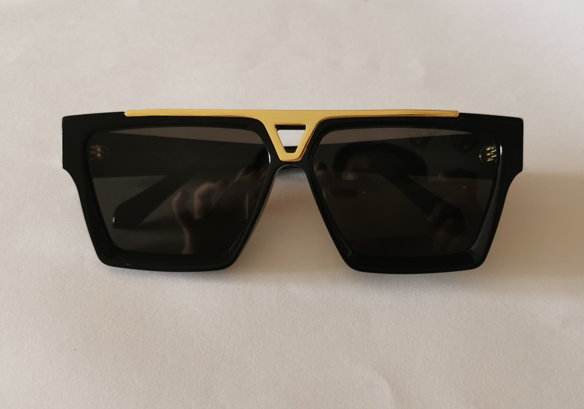

Square Evidence Sunglasses Gold Black Frame Dark Grey Lenses Sunnies Fashion Glasses for Men Sonnenbrille gafa de sol UV400 Protection Eyewear With Case