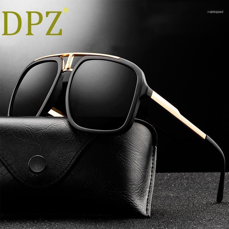 

Sunglasses 2021 DPZ Fashion Retro Trend Men's Big Frame Metal Couple Frog Mirror Woman Pilot Sunglasses1