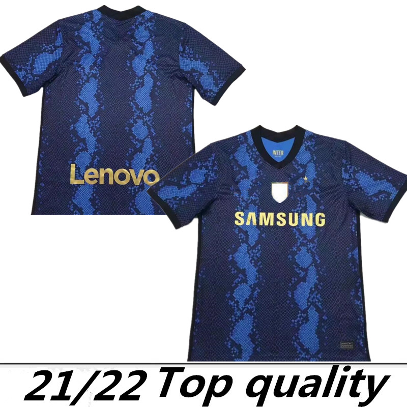 

INTER soccer jersey LUKAKU MILAN VIDAL BARELLA LAUTARO ERIKSEN ALEXIS HAKIMI 21 22 football shirt 2021 2022 uniforms men 4th fourth, Black;yellow
