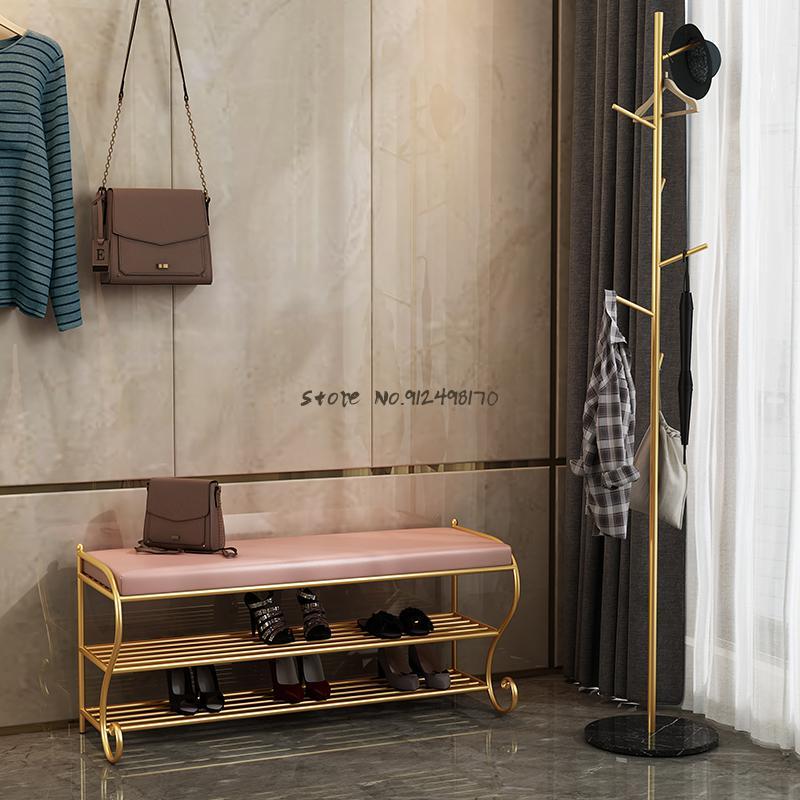 

Clothing & Wardrobe Storage Shoes Changing Stool Household Can Sit On Soft Bag Sofa Strip Cloakroom Nordic Trial Shoe Cabinet When Entering