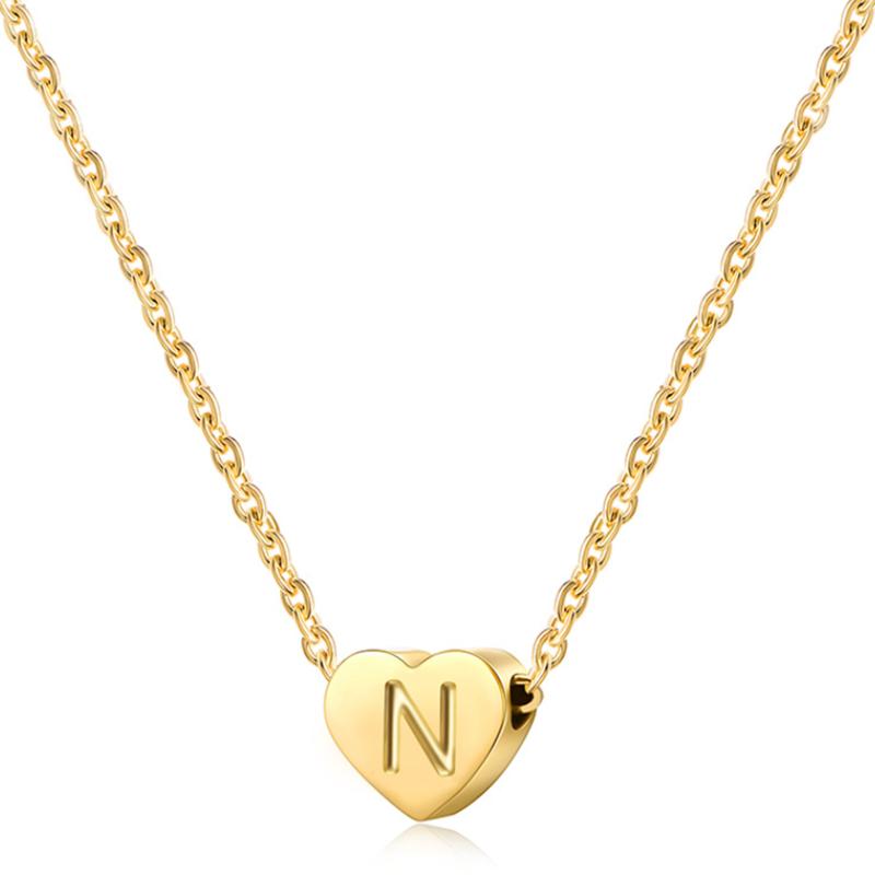 

Pendant Necklaces BN1 Name For Women Men Yellow Gold Letter J M Friend Jewelry, Silver