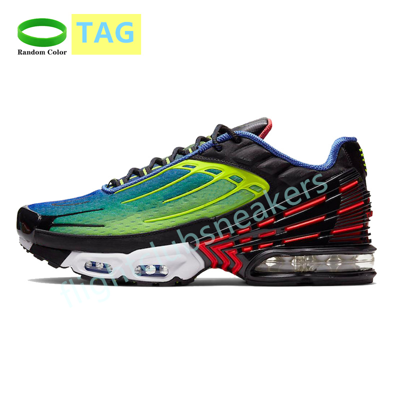 

Top quality TN Plus 3 Running Shoes Black Iridescent white track red Michigan Neon Blood Orange Tiger men designer sneakers wome, 23 40-45michigan