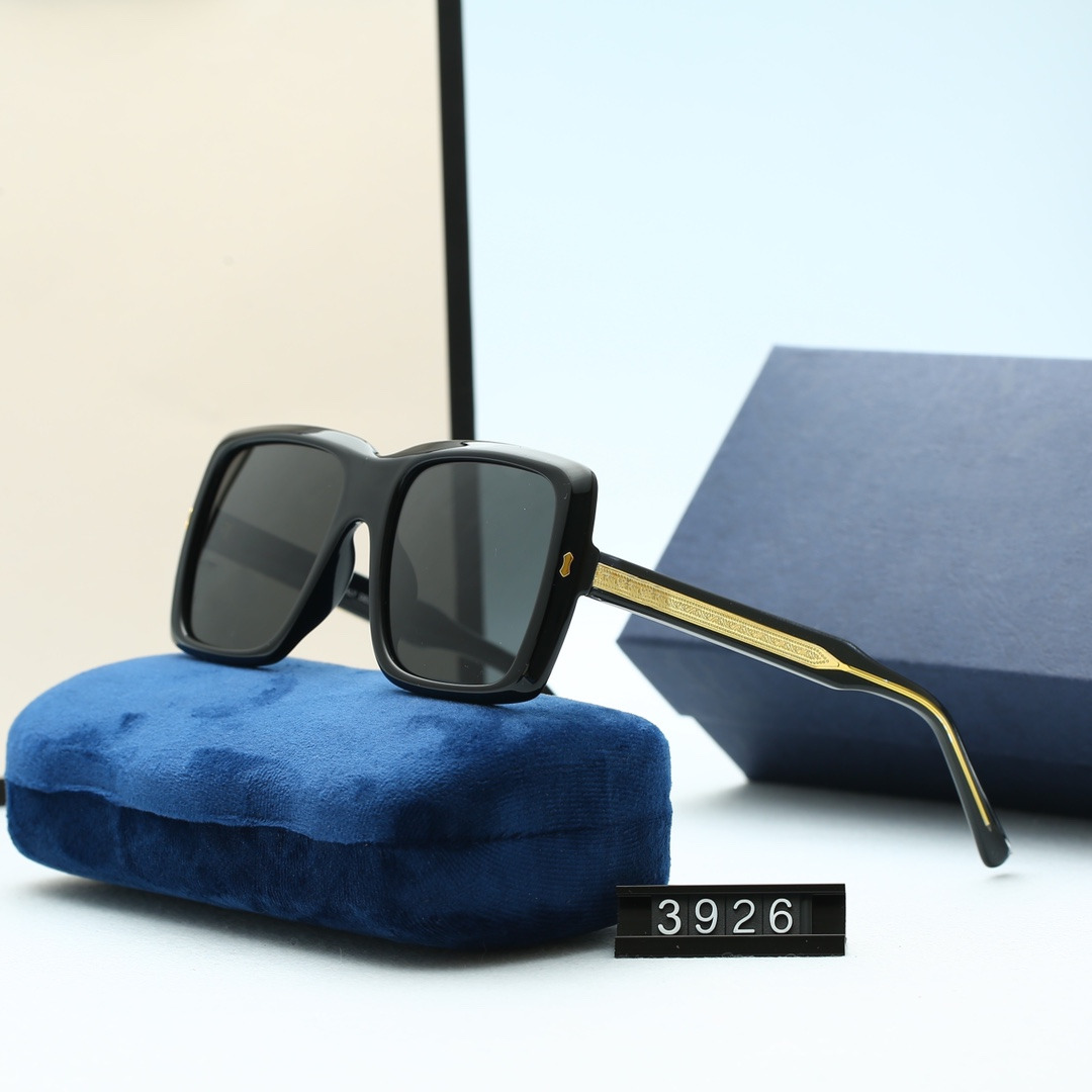 

2021 Luxury Designers Polarized Square Sunglasses Men Women Pilot Sun glasses UV400 Eyewear Metal Frame Polaroid Lens 3926, White;black