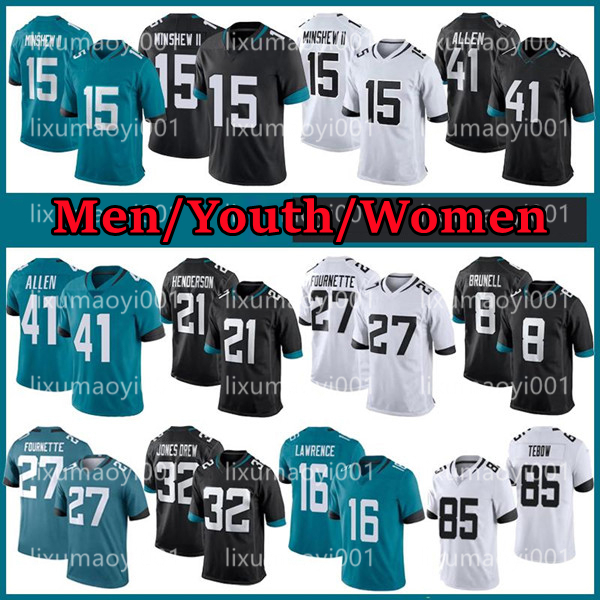 

Mens Women Youth 16 Trevor Lawrence 85 Tim Tebow 1 Travis Etienne jr Custom Football Jerseys, As