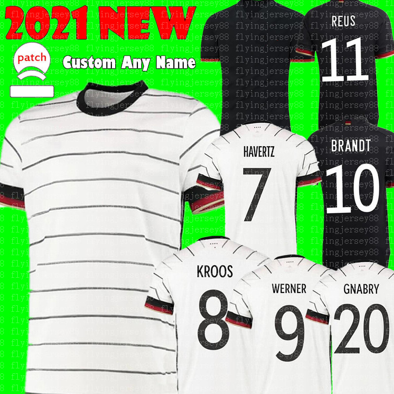 

2021 Germany Soccer Jerseys 2022 BRANDT HAVERTZ GNABRY WERNER KROOS SANE 20 21 KIMMICH KLOSTERMANN REUS football shirts, 2021 +patch {deguo}