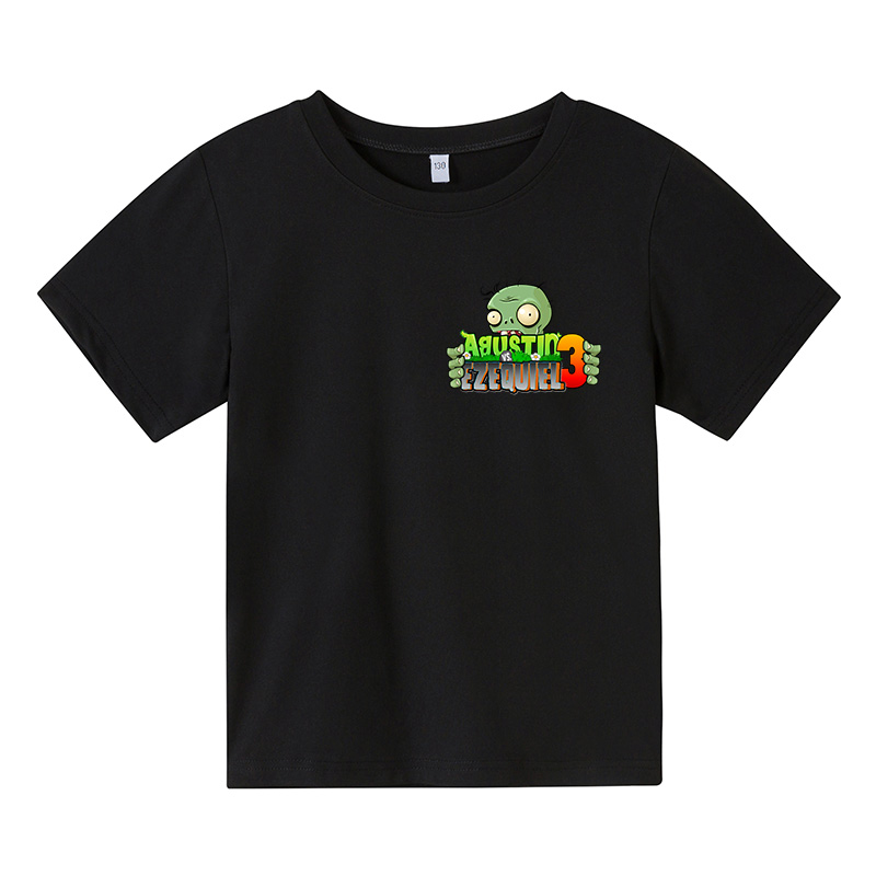 

Children Plants Vs Zombies Funny 2021 T-shirt Kids Cartoon Game Clothes Baby Girls Boys Casual Summer Tops, Red