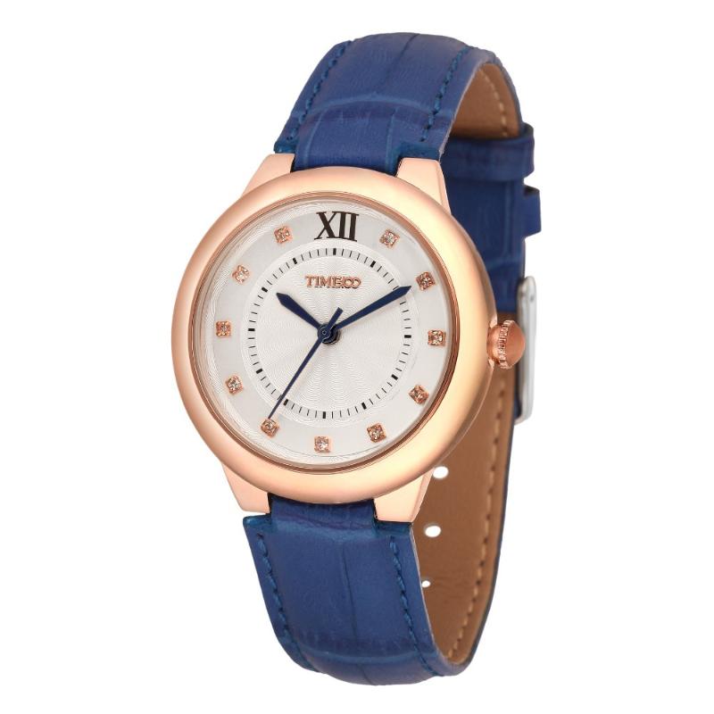 

Wristwatches Luxury TIME100 Women's Quartz Watch Leather Strap Roman Number Waterproof Ladies Wrist Watches Relogio Feminino, White