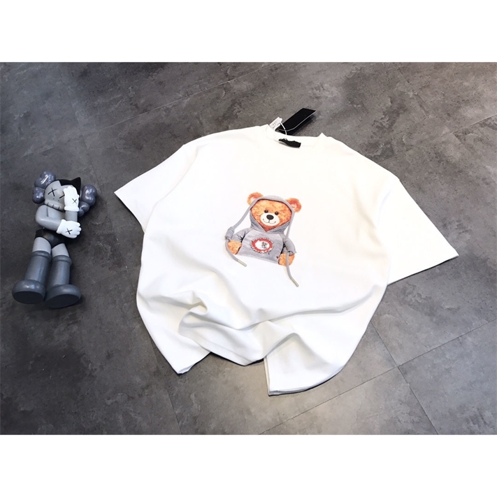 

Summer fashion brand cotton T-shirt short-sleeved men and women with the same styler, White