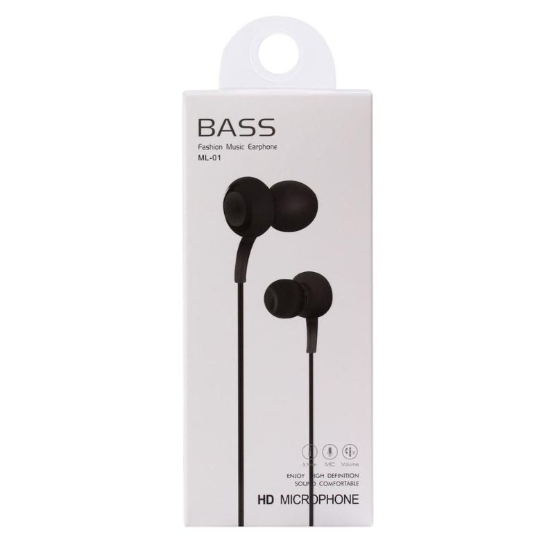 

Headphones & Earphones Wired Earbuds With Microphone Audio In Ear Powerful Bass 3.5mm Noise Isolating Volume For Music Gaming