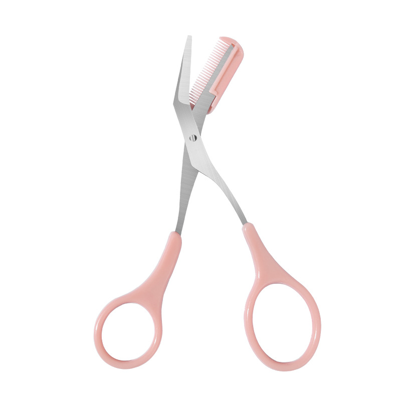 

Eyebrow Trimmer Scissor with Comb Facial Hair Removal Tool Grooming Shaping Shaver Cosmetic Makeup Accessories 0924, As option show