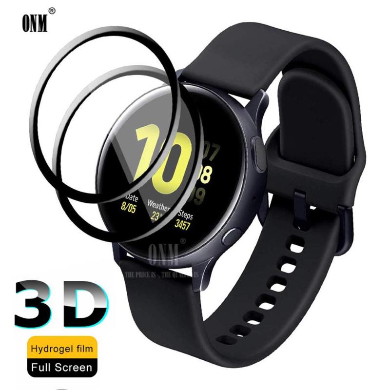

Cell Phone Screen Protectors 3D Full Protector Film For Galaxy Watch Active 2 40mm 44mm Anti-Bubble Soft Round Edge Cover