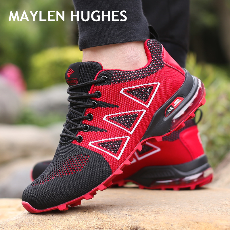 

High Quality Brand Men's Sneakers Outdoor Sports Hiking Shoes Men Sneakers Summer Footwear Men Walking Shoes Autumn, Black