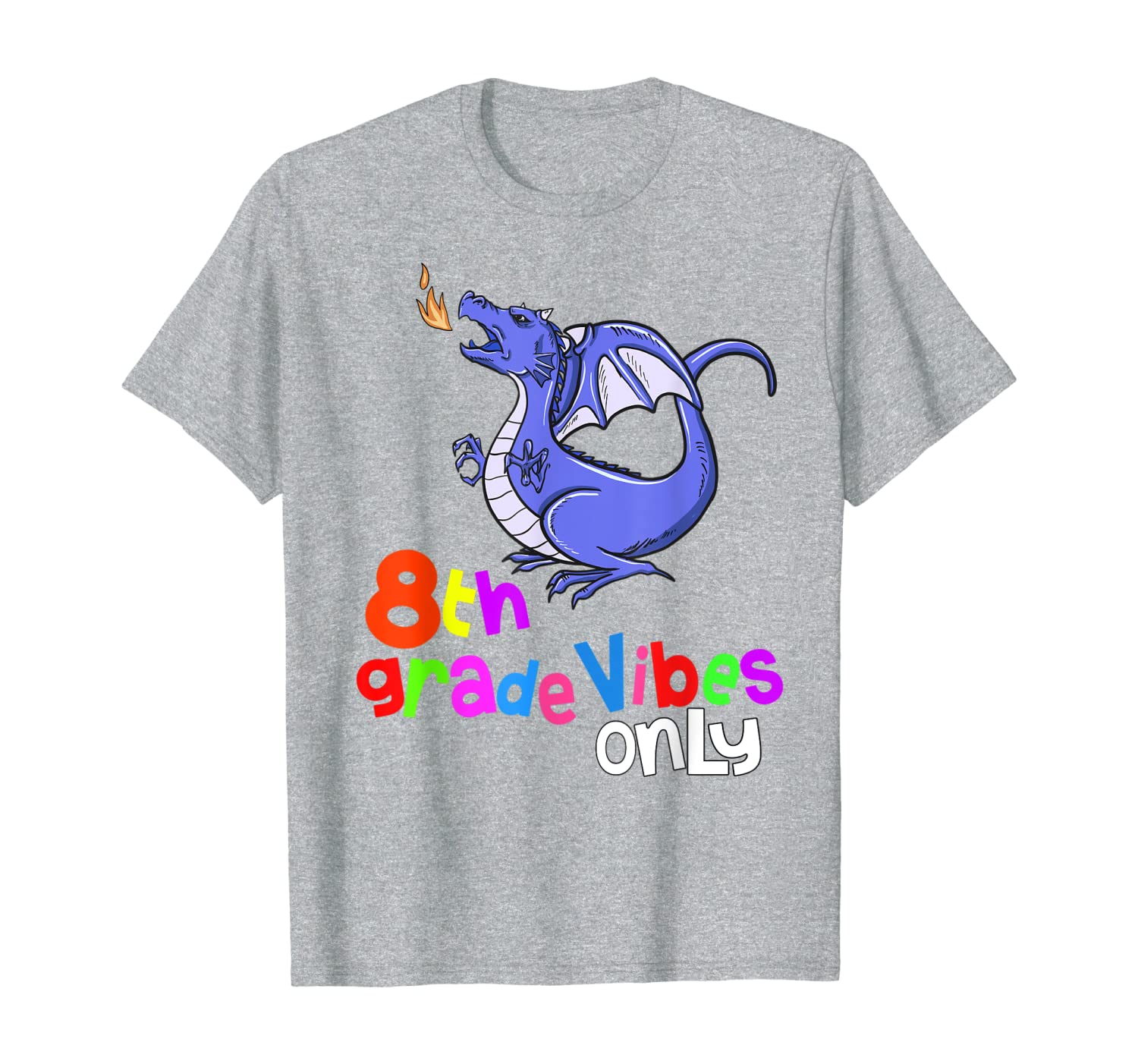 

back to school shirts 8th grade dragon lover mania 1st day t-shirt, White;black