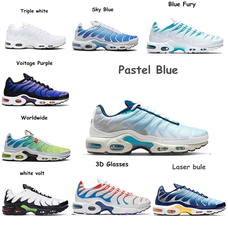 

tn plus running shoes mens black White Sustainable Neon Green Hyper Pastel blue Burgundy Oreo women Breathable sneakers trainers Air Max, 31
