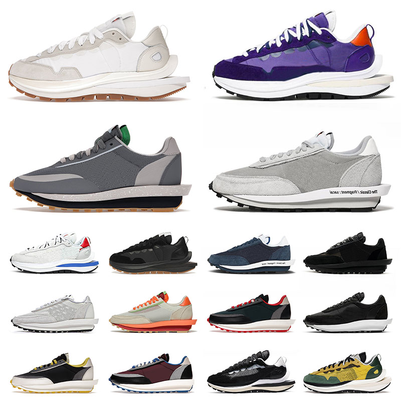 

Top Quality VaporWaffle Pegasus LDWaffle LDV Waffle Running Shoes Mens Womens Trainers Fragment Undercover Black Gum Sail Game Royal Grey Sports Sneakers, B28 36-45