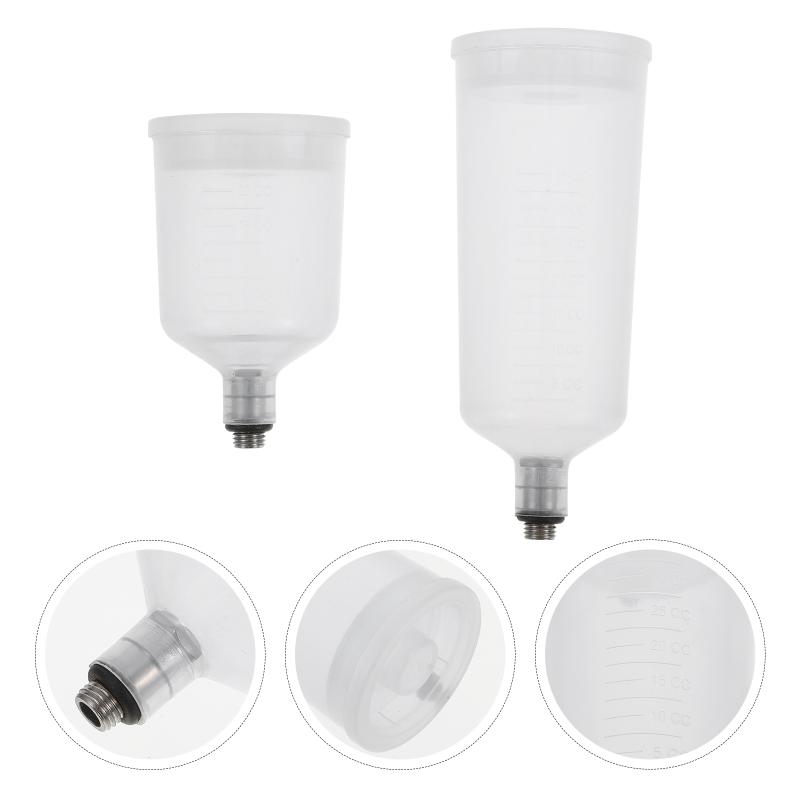 

Professional Spray Guns 2PCS Airbrush Bottles Pot Paint Cup Refillable For
