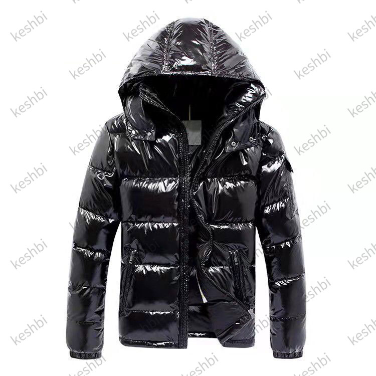 

Men Winter Whiet Down Coats Snow Parkas Warm Detachable Hooded Padded Jackets Outerwear, Navy blue