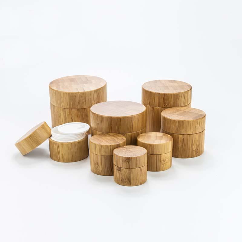 

Storage Bottles & Jars Big Size 250g 200g 150 100g PP Bamboo Bottle Cream Jar Nail Art Refillable Cosmetic Makeup Container Box