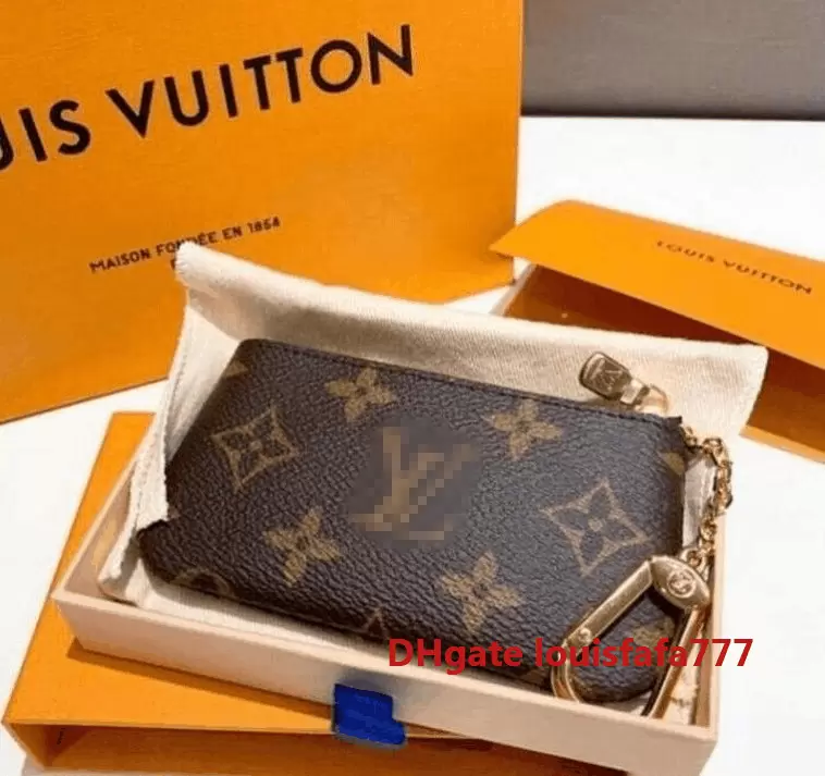 KEY POUCH POCHETTE CLES Designers Fashion Womens Mens Key Ring Credit Card Holder Coin Purse Luxury Mini Wallet Bag Leather Handbags GG's Louis's Vutton's LVs YSLS