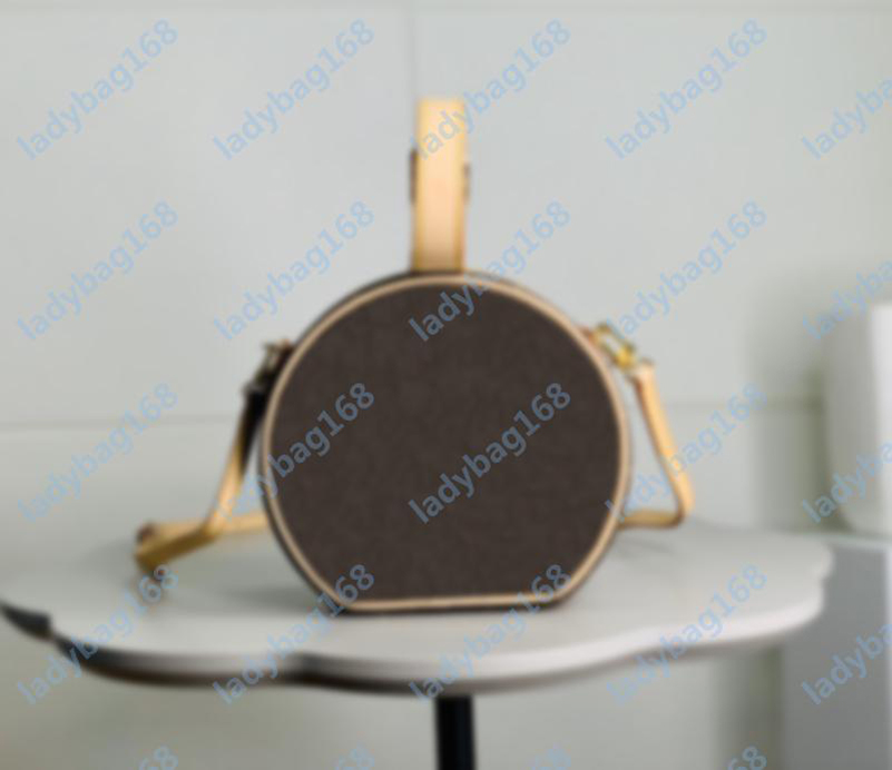 

High Quality bags purse original cowhide trim canvas hatbox designer Handbag shoulder crossbody messenger bags, Other colors contact me
