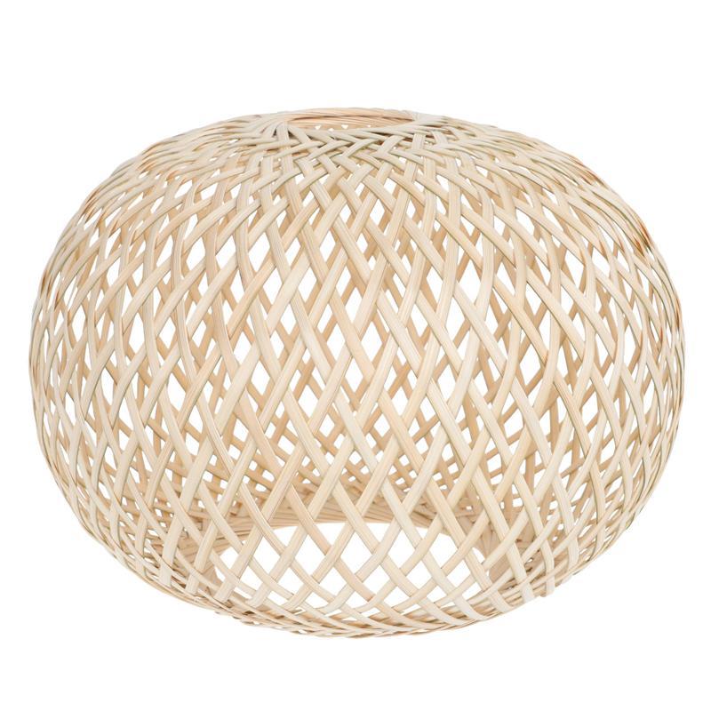 

Lamp Covers & Shades 1pc Simple Style Bamboo Woven Lampshade Chinese Cover Accessory Christmas Lights Decoration Salon