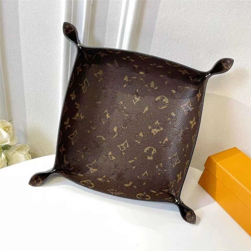 

Home Small Trays Hold Jewelry Key Chain Leather Storage tray