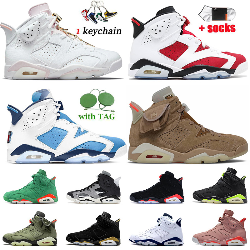 

Mens Top Quality Basketball Shoes Jordon 6 6s Trainers Midnight Navy Gold Hoops Tech Chrome Electric Green Aleali May Singles Day Travis British Khaki Sneakers, C42 hare 36-47