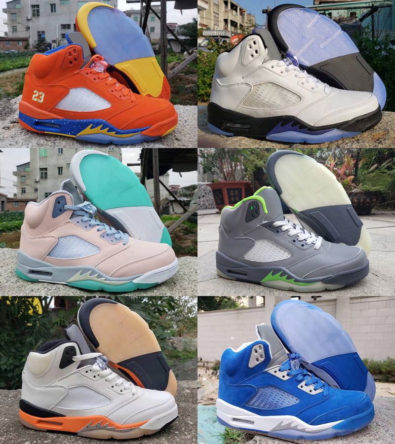 

2022 jumpman 5 5s men Outdoor Shoes anthracite raging red what the top 3 white stealth alternate grape black metallic mens sneakers sneaker for, As photo 21