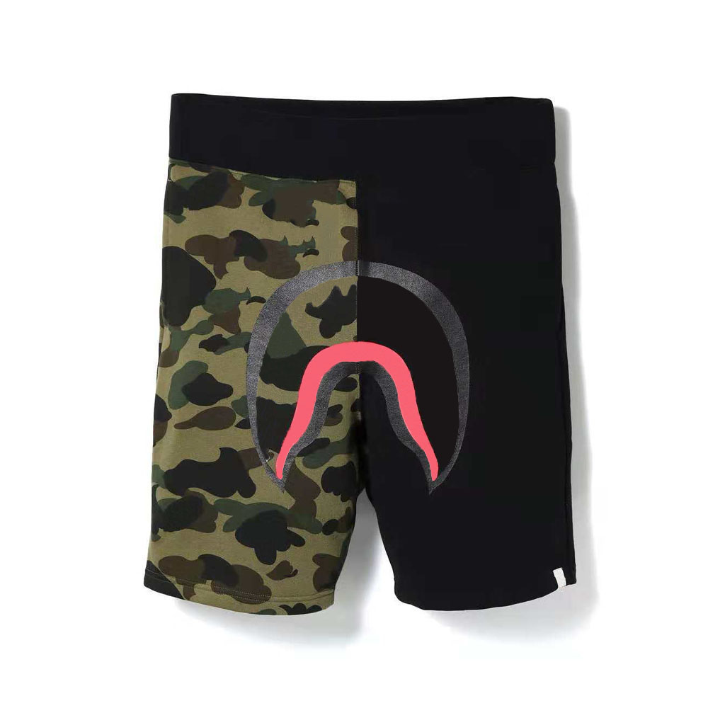 Men Shorts Summer Fashion Casual Shark Teeth Cartoon Pattern Pants Mens Comfortable Leopard Pants Sportpants Men Knee Length Shorts