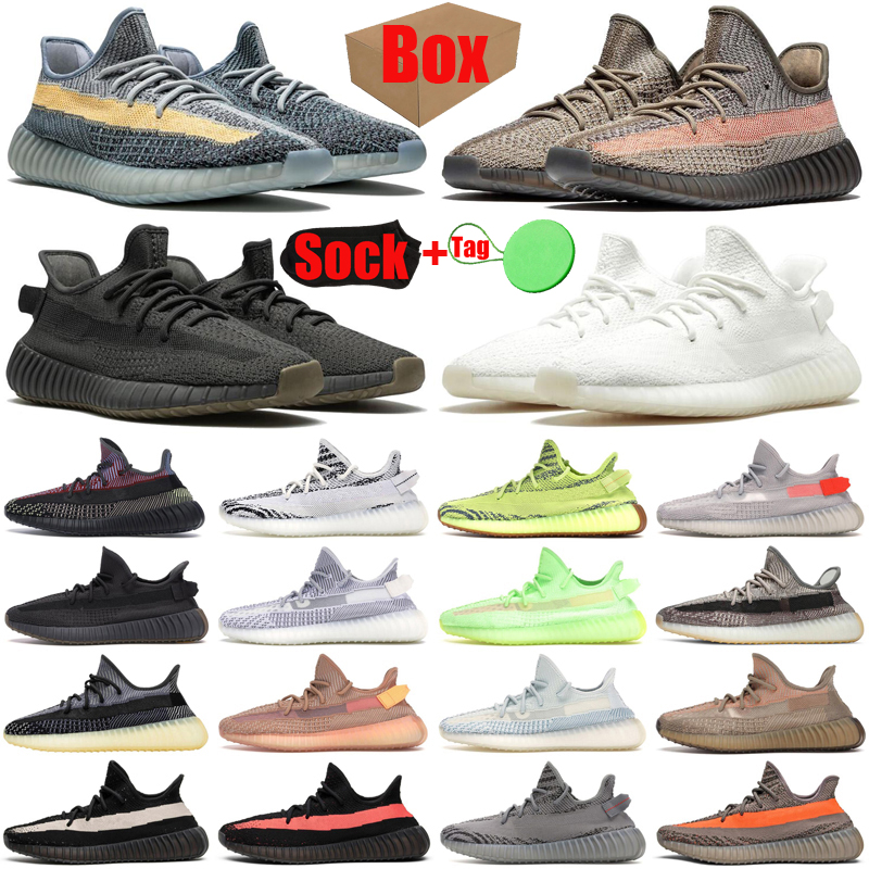 

discount kanye With Box&Sock&Tag running shoes Ash Blue Pearl Stone mens womens cinder zyon men women zebra bred Cream Carbon trainers sports sneakers, #23 clay