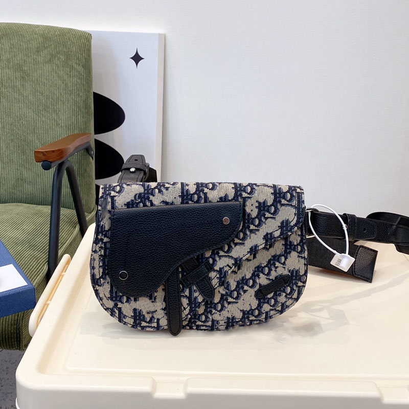 

Designer bags 2022 saddle bag for men and women handbag shoulder messenger bag canvas denim top Leather wallet with box
