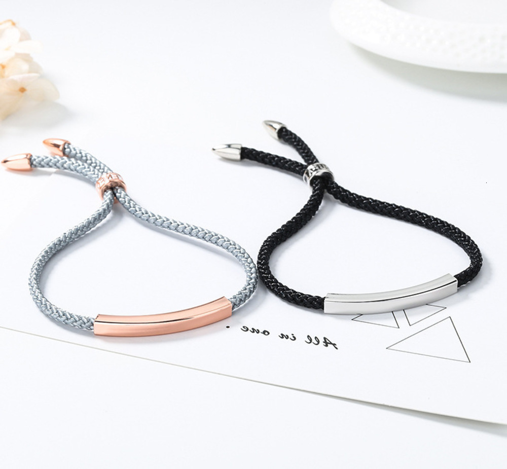 

Fall in love lovers Bracelet Korean version to send Valentine's souvenir gift men and women a pair of stretch hand woven, Golden;silver