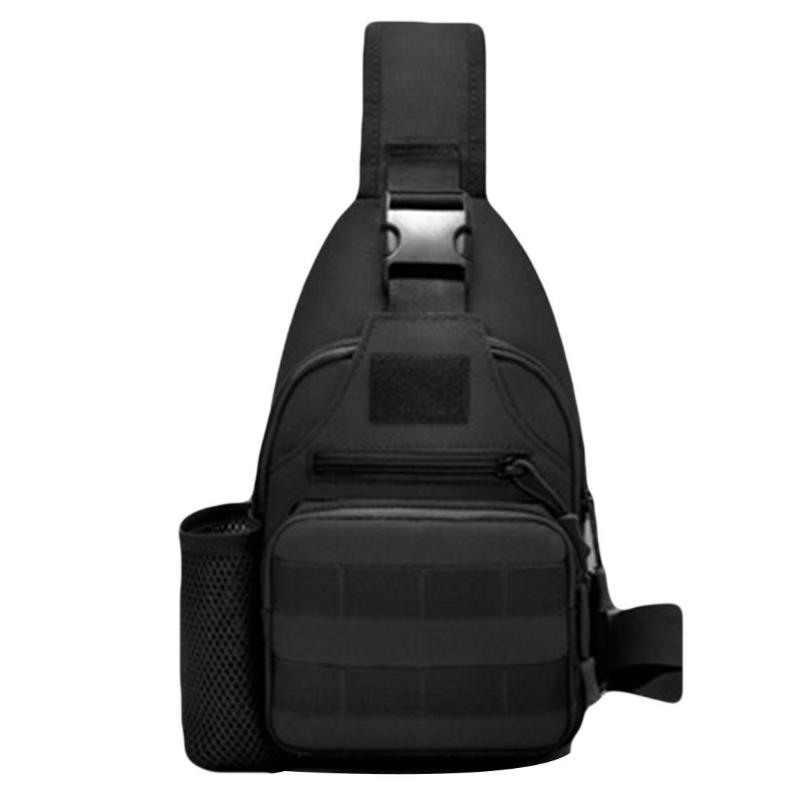 

Outdoor Bags Tactical Chest Bag With USB Four Seasons Function Zipper Travel Shoulder <20L Messenger Casual, Black