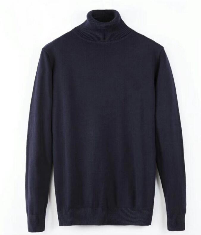 

hot sell Autumn winter Brand new Casual Polo small horse Long Sleeve high-neck men' sweater knit sweater fashion high-neck solid color top sweater bottoming shirt