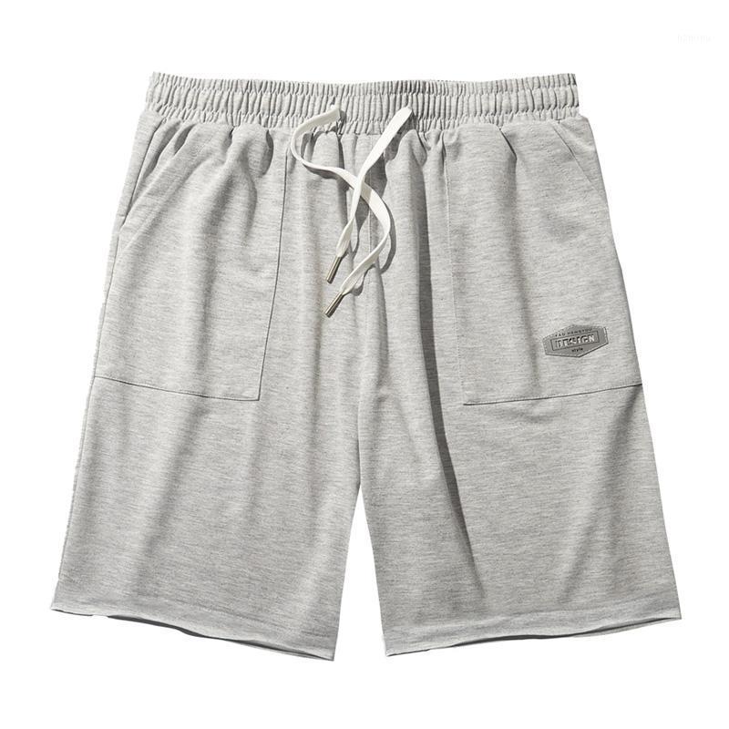 

Men's Shorts All-Match Hip Hop Cotton Youthful Vitality Sportswear Wide Leg Pants Brief Fitness Swish Novelty Breathable Streetwear, Gray