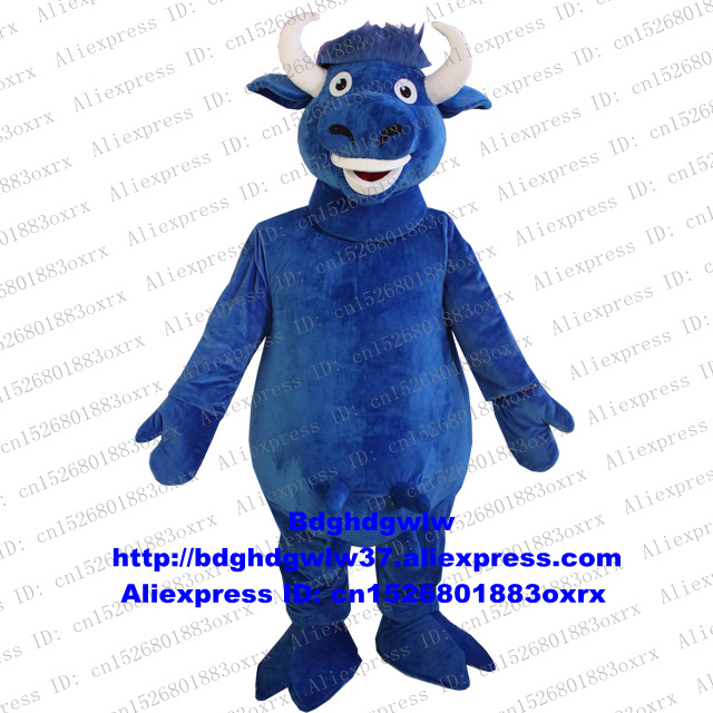 

Mascot Costumes Blue Kerbau Buffalo Bison Ox Bull Cow Cattle Calf Mascot Costume Cartoon Character Carnival Fiesta keep As Souvenir zx2541, Default color