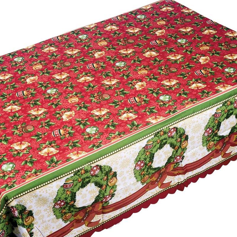 

Print Tablecloth,Christmas Fabric Table Cover Kitchen Dining Room Party Decoration,for Events Outdoor Cloth