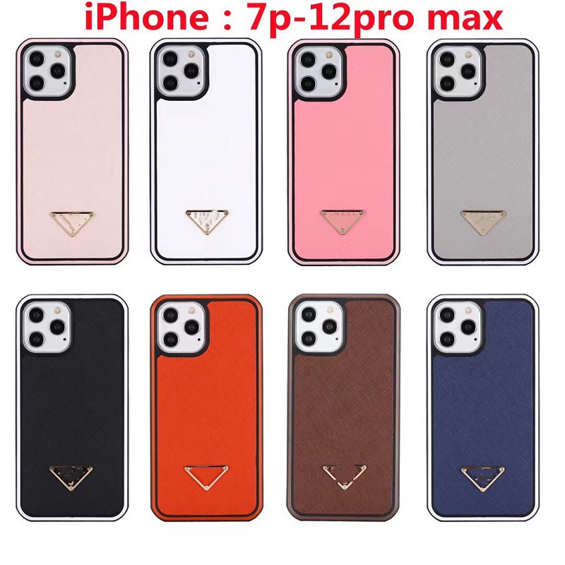 

P fashion iphone cases for 13 pro max 12mini 11 11Pro 11proMax 8 plus X XS XR XSMAX PU leather case designer shell protective cover